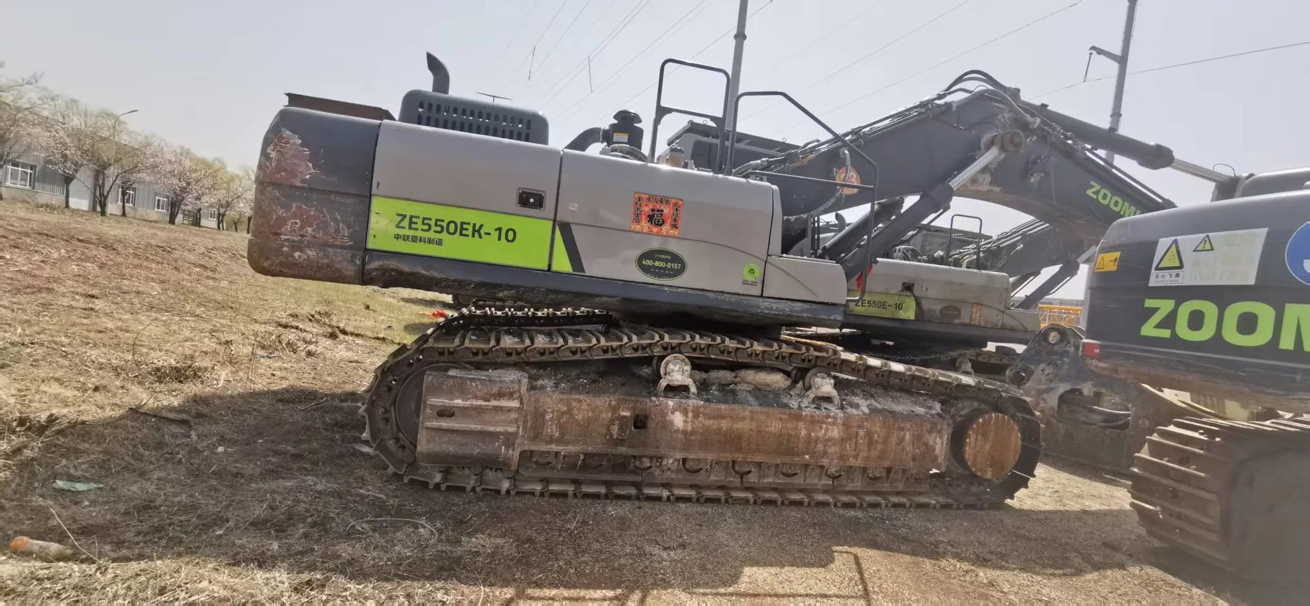 ZE550EK-10-1179 | Built: 2021 | Hours: 4,653 hrs | Parked: Siping, Jilin | Attachment: Decker 200 hydraulic breaker
