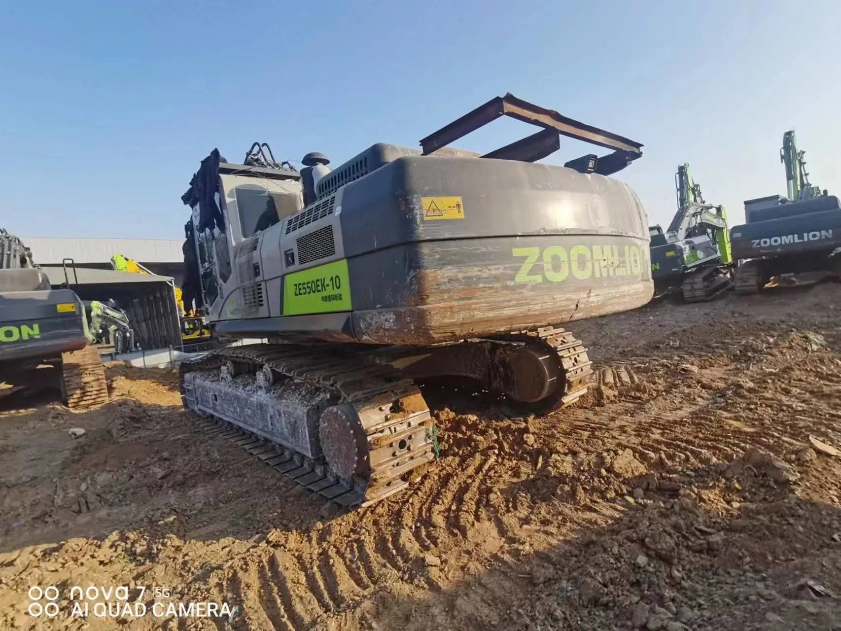 Zoomlion ZE550EK‑10‑1046 — 2021 | 5,884 hrs | Parked in Weinan | No bucket assembly