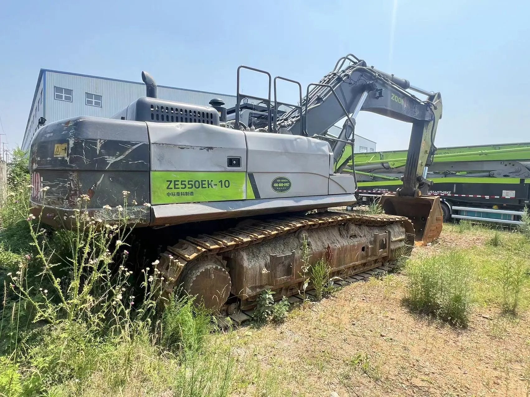 Zoomlion ZE550EK‑10‑1050 — 2021 | 5,085 hrs | Parked in Siping, Jilin | Includes bucket assembly